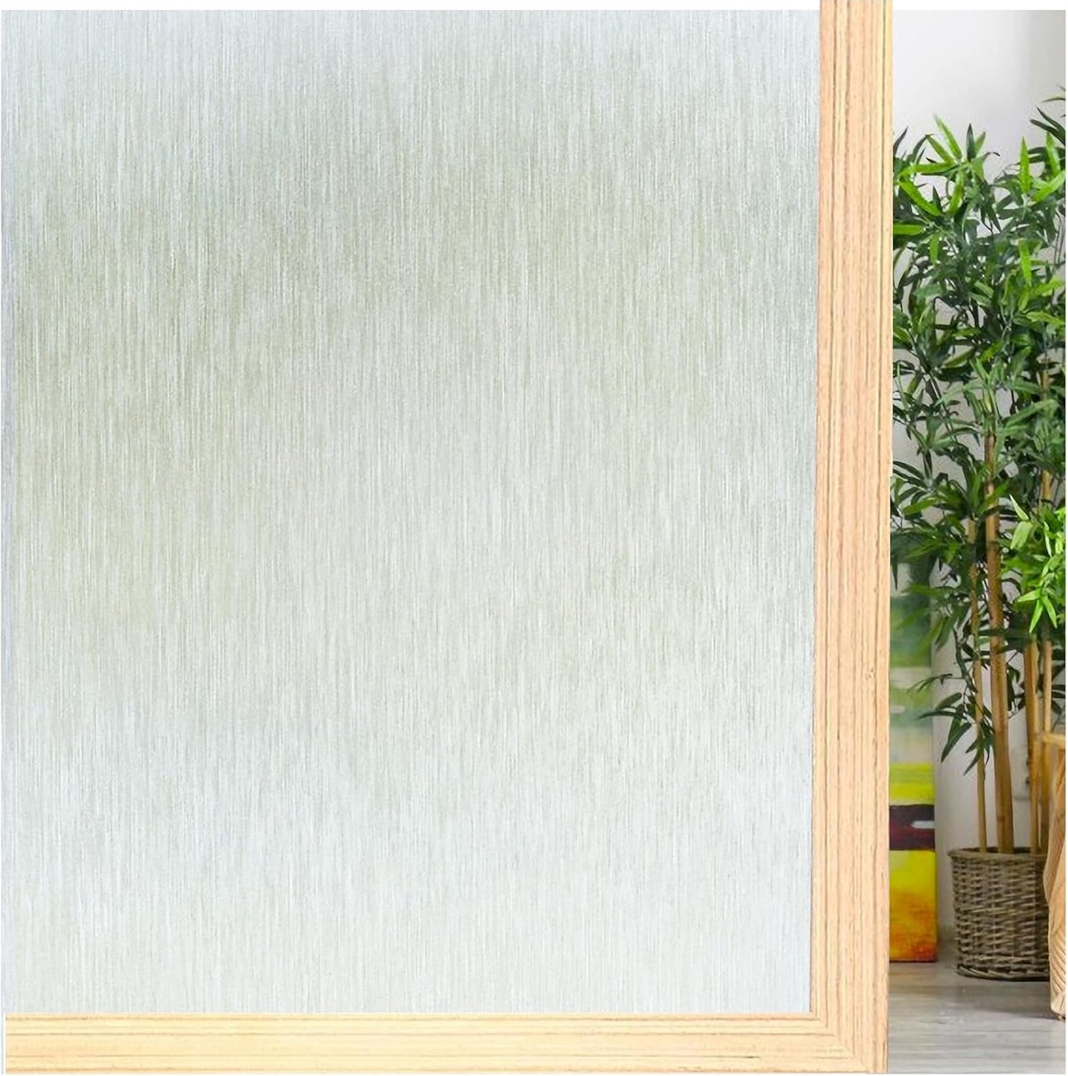 Selbstklebende Fensterfolie, 40 X 200 Cm, Sichtschutz, Statisch Haftend, Mattiert, Für Homeoffice