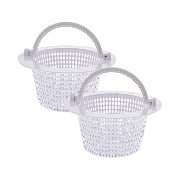 Ersatzkorb, Kompatibel Mit Poolskimmern (2er-pack) – Für Aufstellpools, Wandskimmer By, Weiß