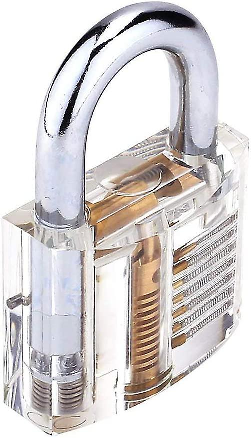 Transparentes Vorhängeschloss, Übungsschloss, 50 Mm Innendurchmesser, Professionelle Schneideübungsanzeige, Weihnachtsgeschenk