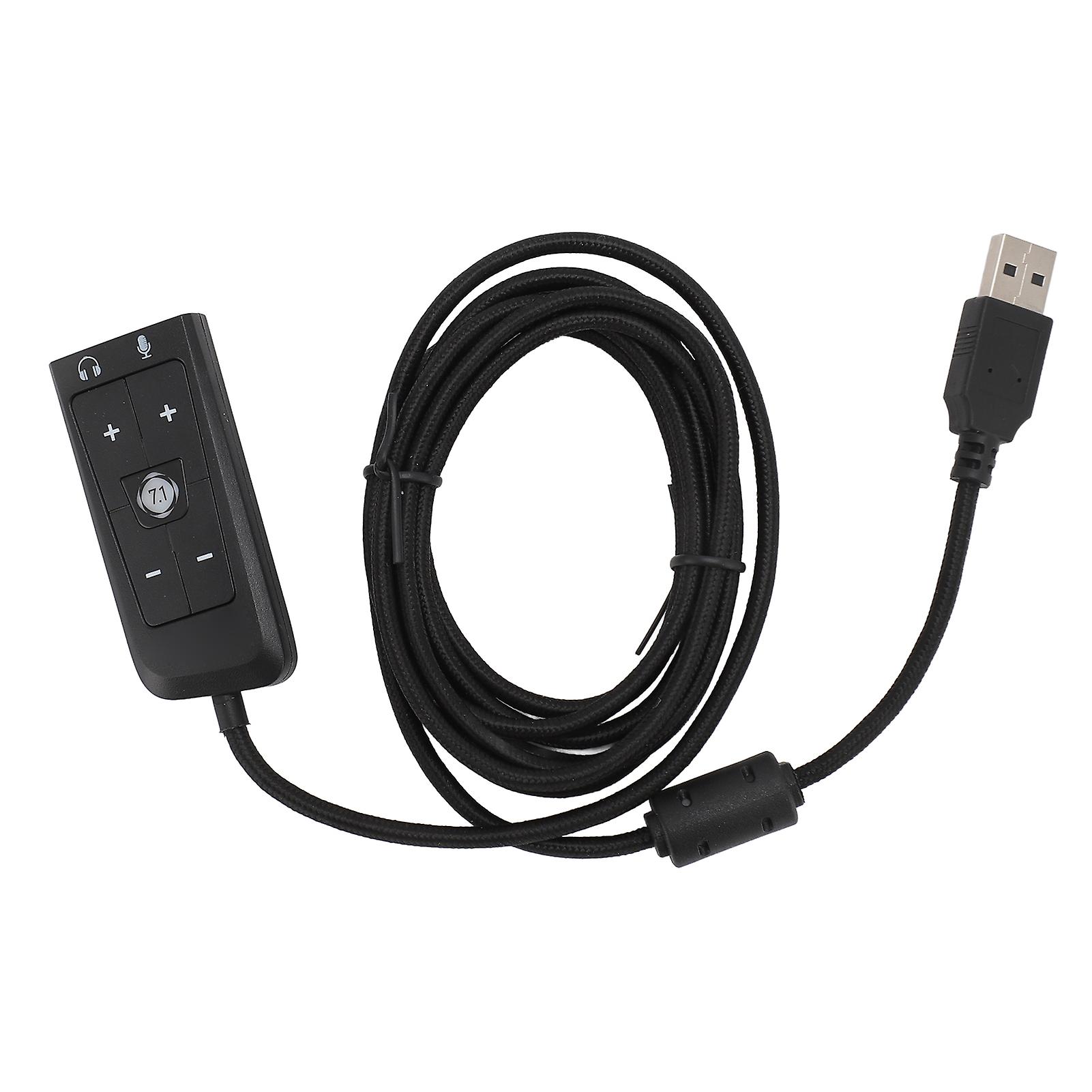 Usb-auf-3,5-mm-klinken-soundkartenadapter Mit Kopfhörer- Und Mikrofonbuchsen Für Kingston Hyperx Cloud Ii