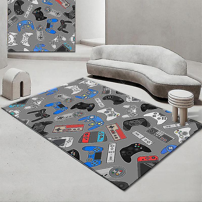 Gamecontroller-matten, Rutschfeste Bodenmatten, Fußmatten, Läufer, Teppich Für Schlafzimmer, Drinnen Und Draußen, Kinderspielmatte, Mehrfarbig, Jying-80x120cm-stil 02