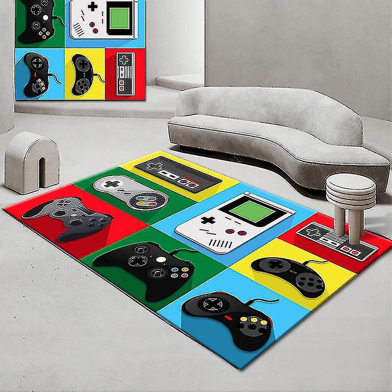 Gamecontroller-matten, Rutschfeste Fußmatten, Türvorleger, Läufer, Teppich Für Schlafzimmer, Drinnen Und Draußen, Kinderspielmatte, Verschiedene Größen Und Farben, Jying-80x120cm-stil 01