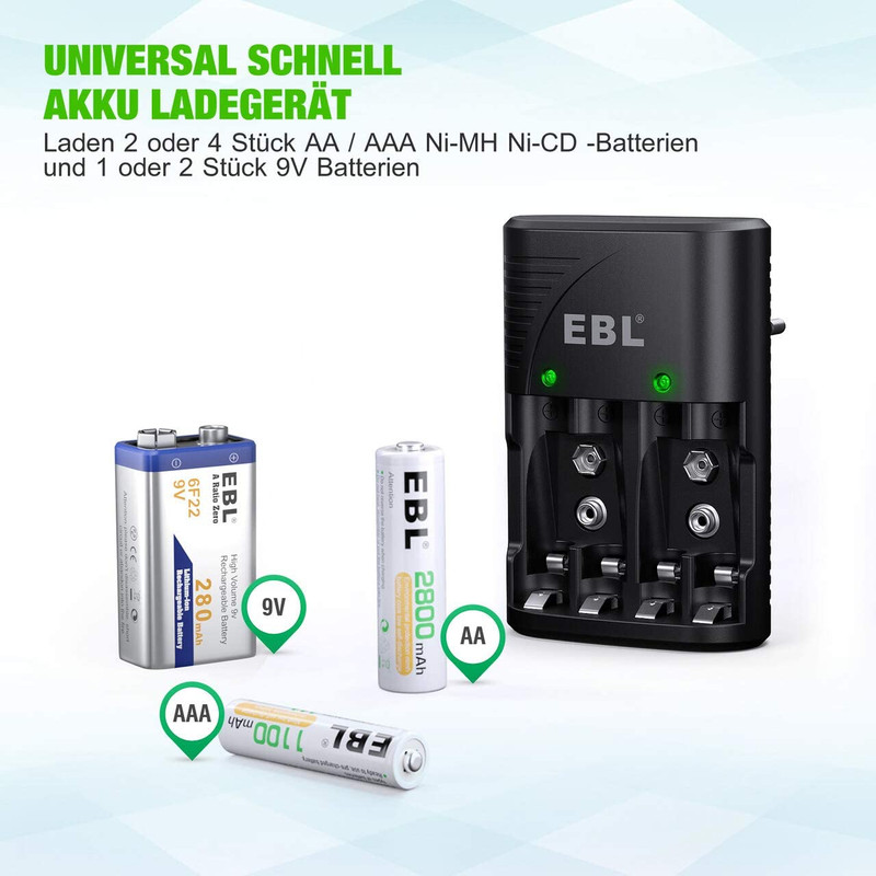 Tb6802er 4x Aa 2300mah+plug Ladegerät