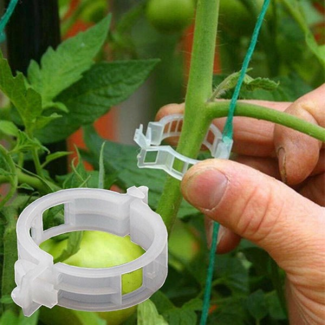 200er-packung Kunststoffclips Für Gartenpflanzen, Tomatenclips, 200 Stück