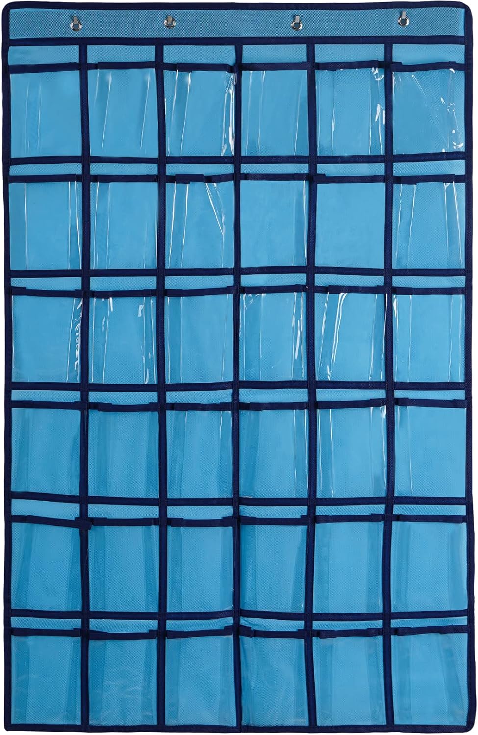 Türhänger, Handyhalterung, Taschenorganizer Für Klassenzimmer, Wand-, Tür- Und Schrankaufhänger, Strapazierfähiges Material, Passende Tragetasche (blau, 36) Blau