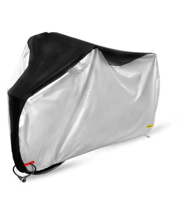 Fahrradabdeckung, Fahrradaufbewahrung Für Den Außenbereich, Mountainbike-abdeckung/aufbewahrung. —xl, 200 X 70 X 110 Cm, Silber Und Schwarz