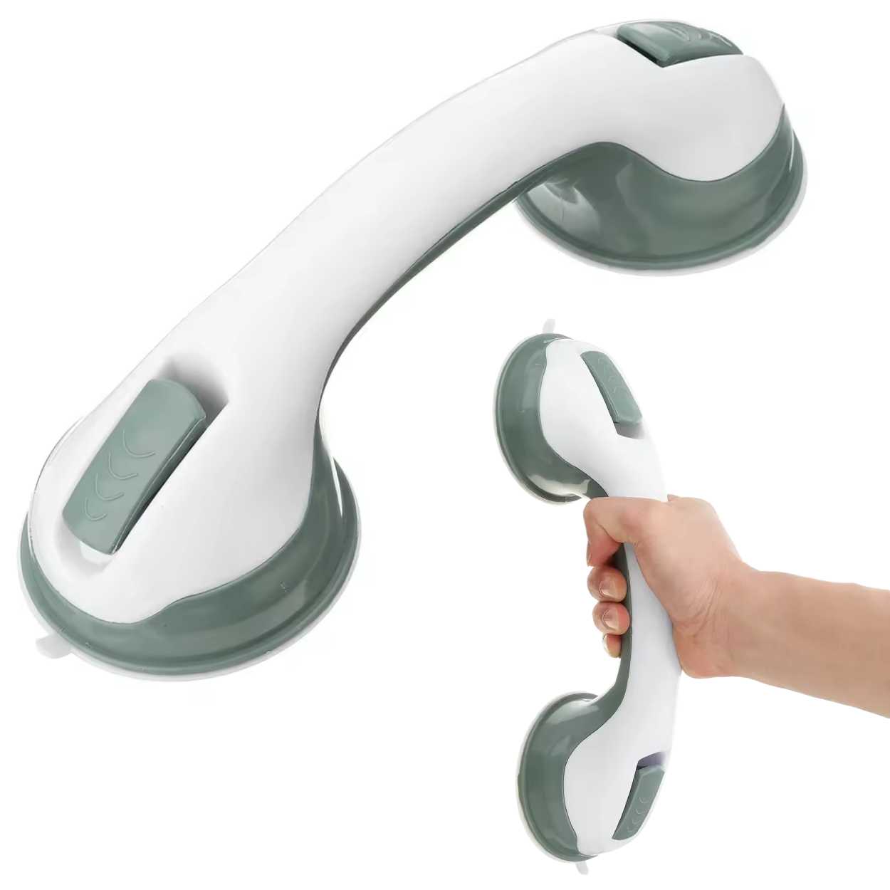 Haltegriff Fürs Badezimmer – Haltegriff Kompatibel Mit Badewanne Und Dusche, Grau