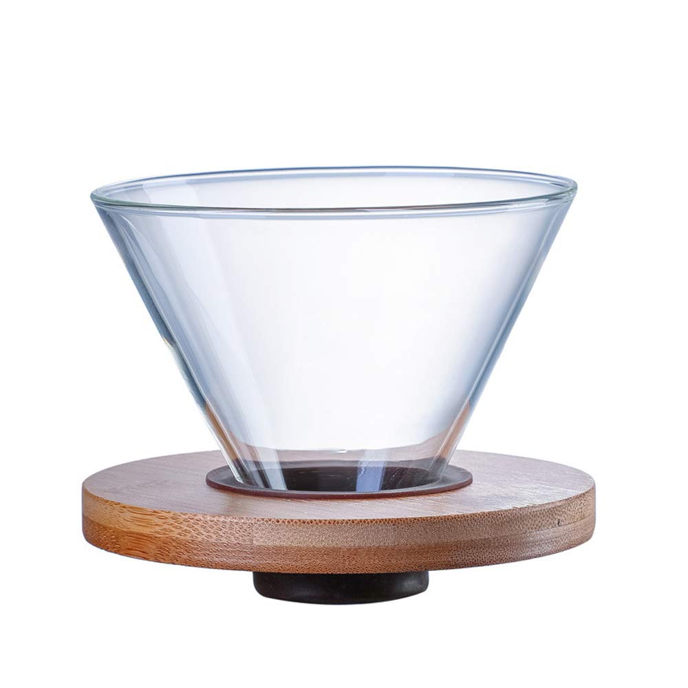 Halterung Kompatibel Mit Kaffeefiltern Aus Klarglas Halterung Kompatibel Mit Kaffeefiltern Trichter Kompatibel Mit Kaffeefiltern Mit Holzpolster Kaffeetrichter