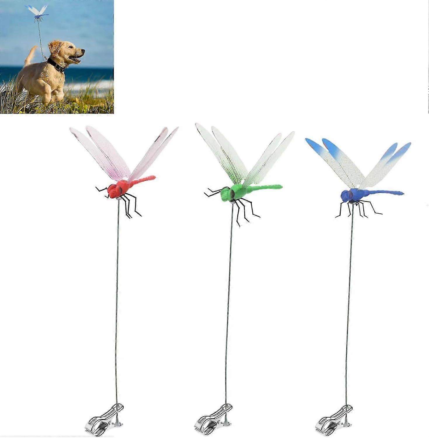 Libellen-clips (stückzahl), Natürliches Und Organisches Konzept Zur Hirschabwehr Und -bremsung Mit Clip, 3d-libelle Für Den Außenbereich Im Garten