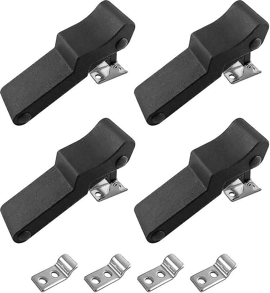 4er-pack Flexible Gummischlösser, Schwarz, Weiche Aufbewahrungsschlösser Mit Versteckter Halterung