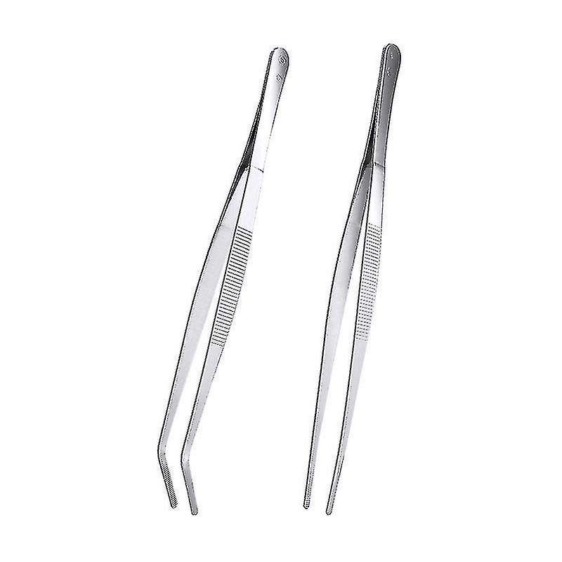 20 Cm Lange Edelstahlpinzette Mit Präzisionsrillen. Geeignet Für Chirurgische Eingriffe Und Anspruchsvolle Fischverarbeitung.