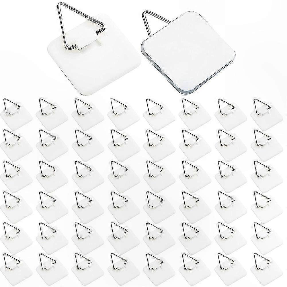 50 Stück Wandhaken Für Dekoteller, 1,3 Zoll (ca. 3,3 Cm) Lange, Unsichtbare Klebehaken Zum Aufhängen Von Tellern