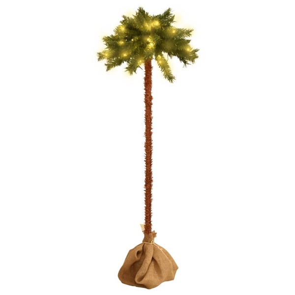 Vidaxl Künstliche Palme Mit Leds, 150 Cm