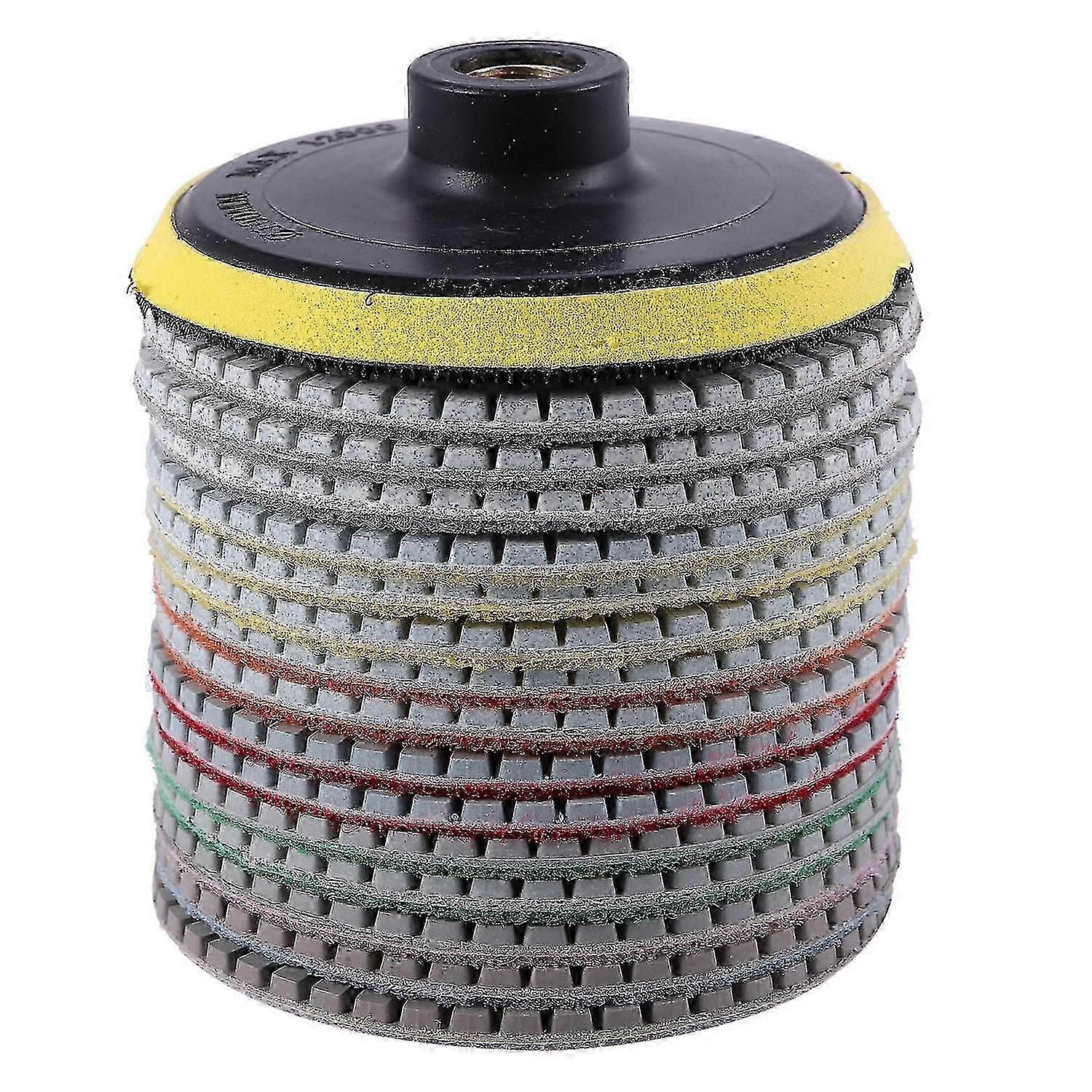 16-teiliges Set Diamantpolierpads, 4 Zoll, 100 Mm, Nass-/trockenpolierscheiben Für Granit, Stein, Beton, Marmor, Polieren, Schleifen.