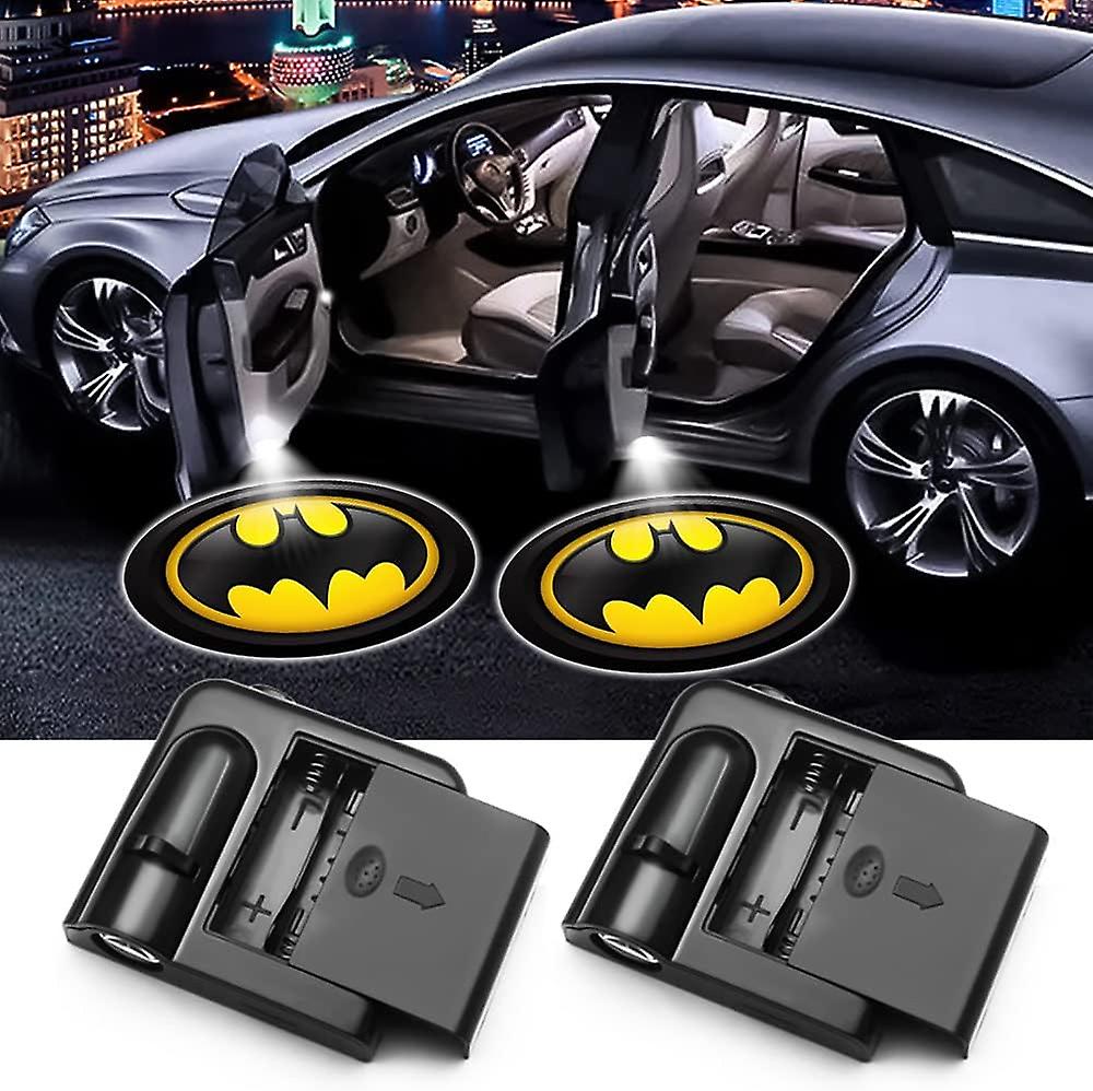 Batman-türprojektor Mit Led-projektor, Kabellos, Transparent, Für Alle Automodelle Geeignet.