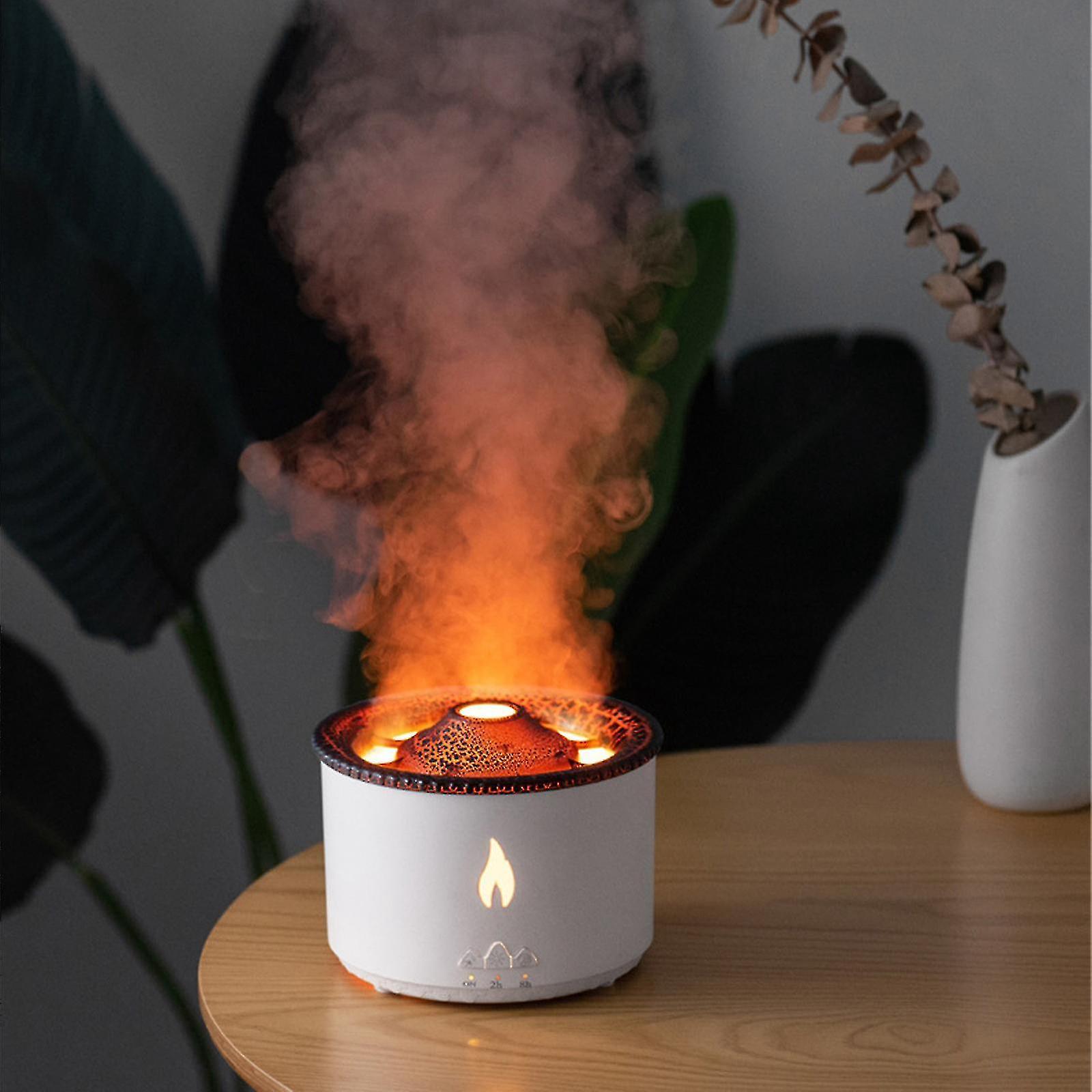 Luftbefeuchter Mit Flamme, Leises Aromatherapiegerät, Schlafzimmer-lichtnebel, Luftreinigungsdiffusor, Aromatherapiegerät