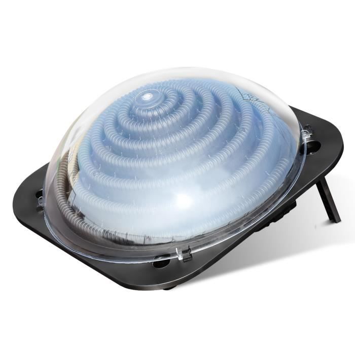 Costway Solar-poolheizung 98 X 37 Cm Aus Pp, Pc, Pe Mit 2 Klappbaren Stützen Zur Erhöhung Der Wassertemperatur