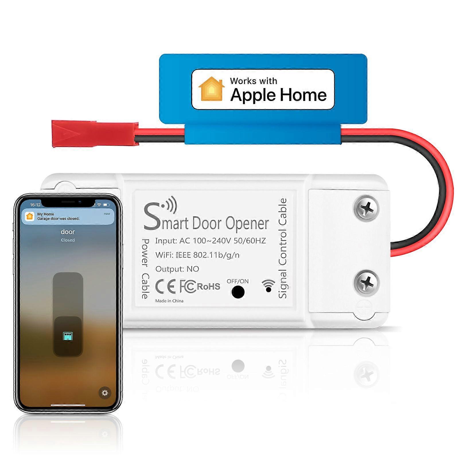 Intelligente Wlan-fernbedienung Für Garagentoröffner, App-steuerung, Kompatibel Mit Alexa Und Google Assistant.