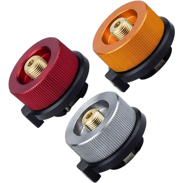 3-teiliger Adapter Für Campingkocher, Kompatibel Mit Gaskartuschenköpfen Und Düsenflaschen
