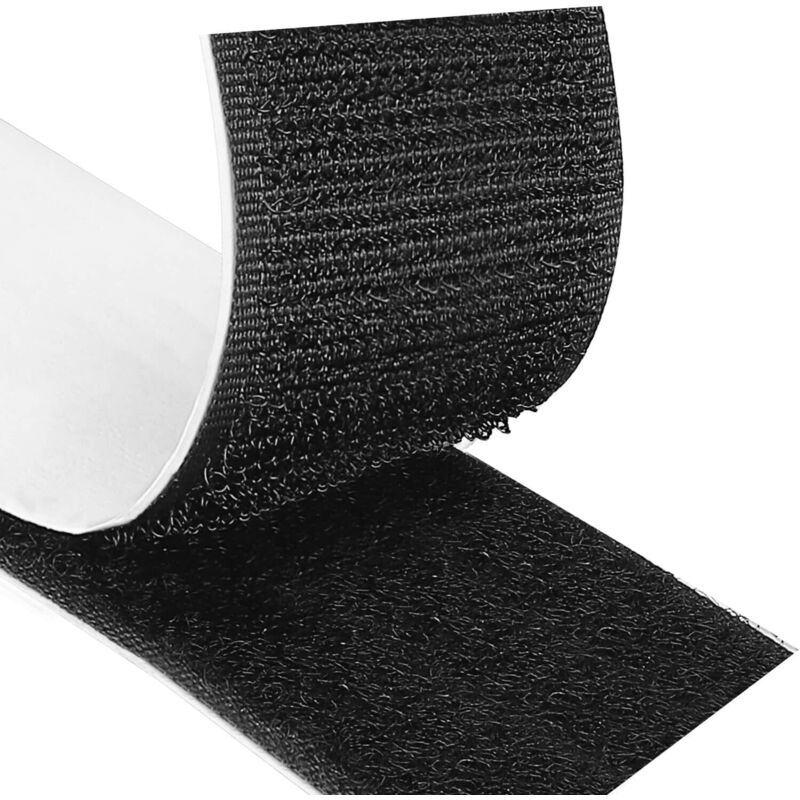 50 Mm X 5 M Klettband – Starke Haftung, Geeignet Für Glatte Oberflächen – Maximale Haftkraft Nach 24 Stunden – Auf Die Gewünschte Länge Zuschneidbar