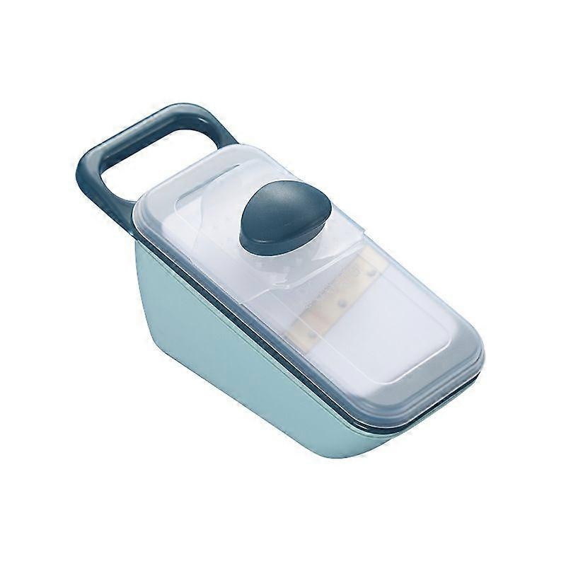 Multifunktionaler Gemüseschneider, Haushaltsschneider, Kartoffelreibe, Knoblauchpresse, Küche (blau) Betterlifefg