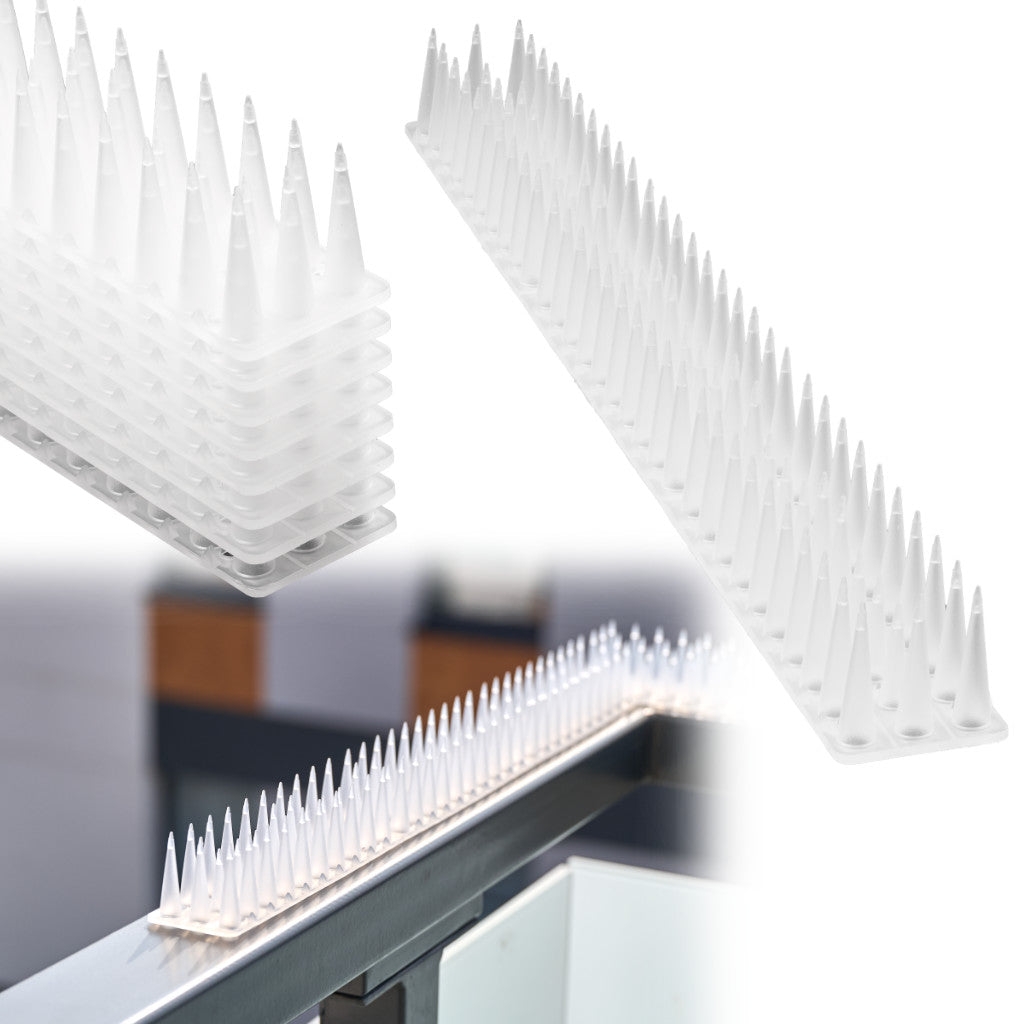 Vogelhaken Aus Kunststoff, Weiß, 8er-pack, 342 Cm. Geeignet Für Balkon, Fensterbank Und Geländer.