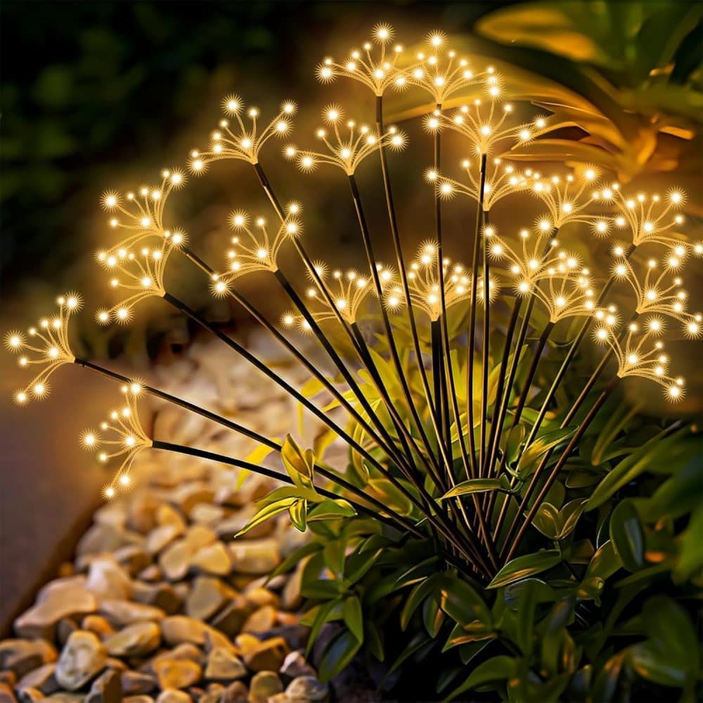 Solarlampen-6er-pack Gartenlampen, Bodenspeer, Wasserdichte Außenbeleuchtung, Kompatibel Mit Gingham-partys