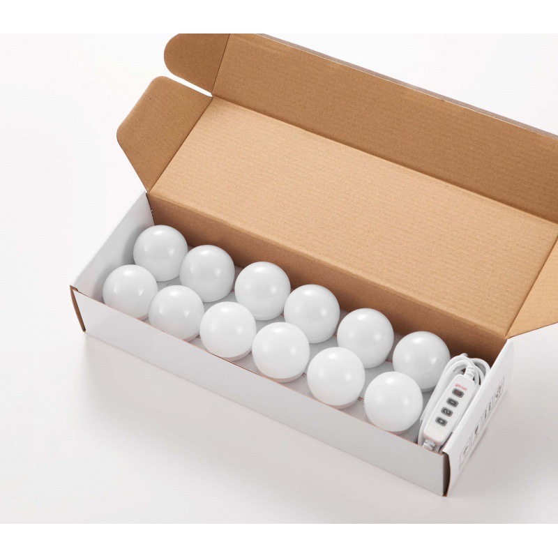 Schminklampe Usb Dreifarbige Hollywood-schminklampe 12 Led-leuchten (nur Leuchtmittel)