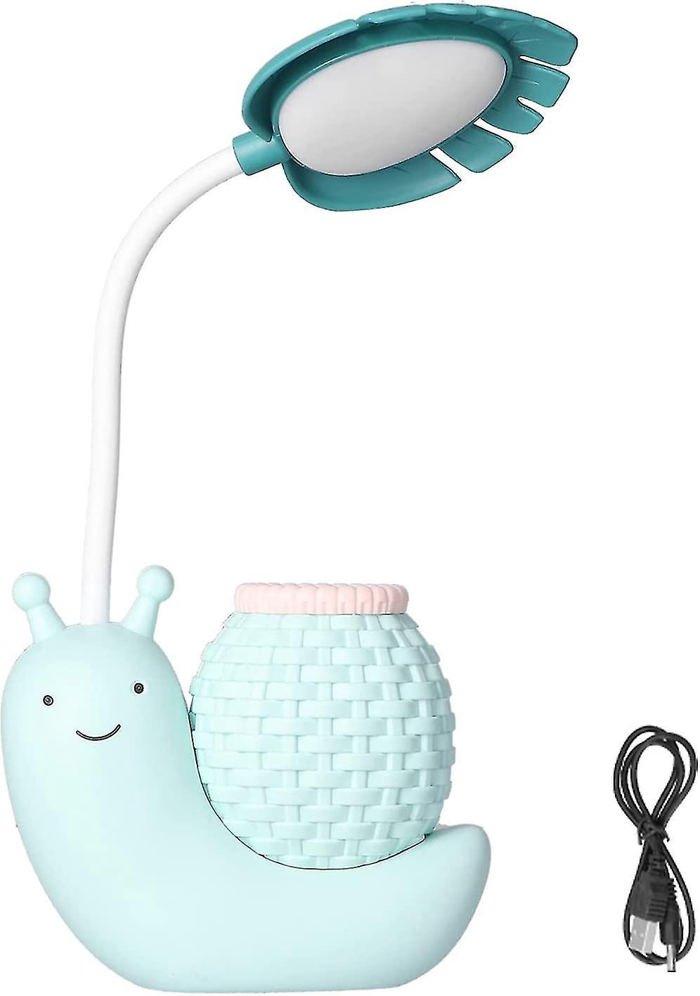 Niedliche Led-tischlampe Mit Stifthalter Und Augenschutz Für Schüler Und Kinder
