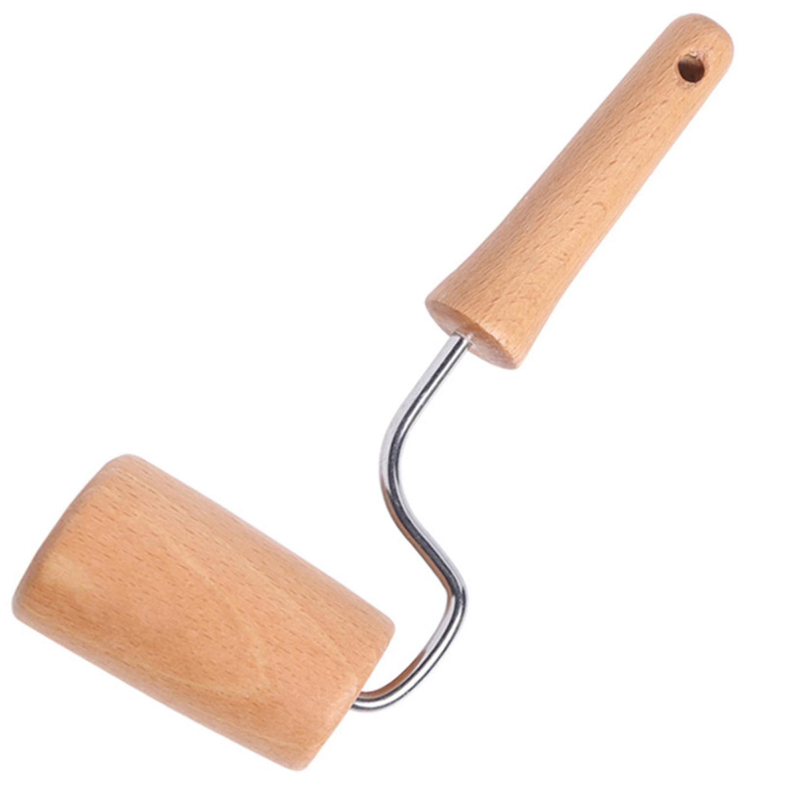 Nudelholz Aus Holz Zum Backen Von Teig Und Gebäck, Pizzaroller Mit Griff, Antihaftbeschichtet, Küchenhelfer
