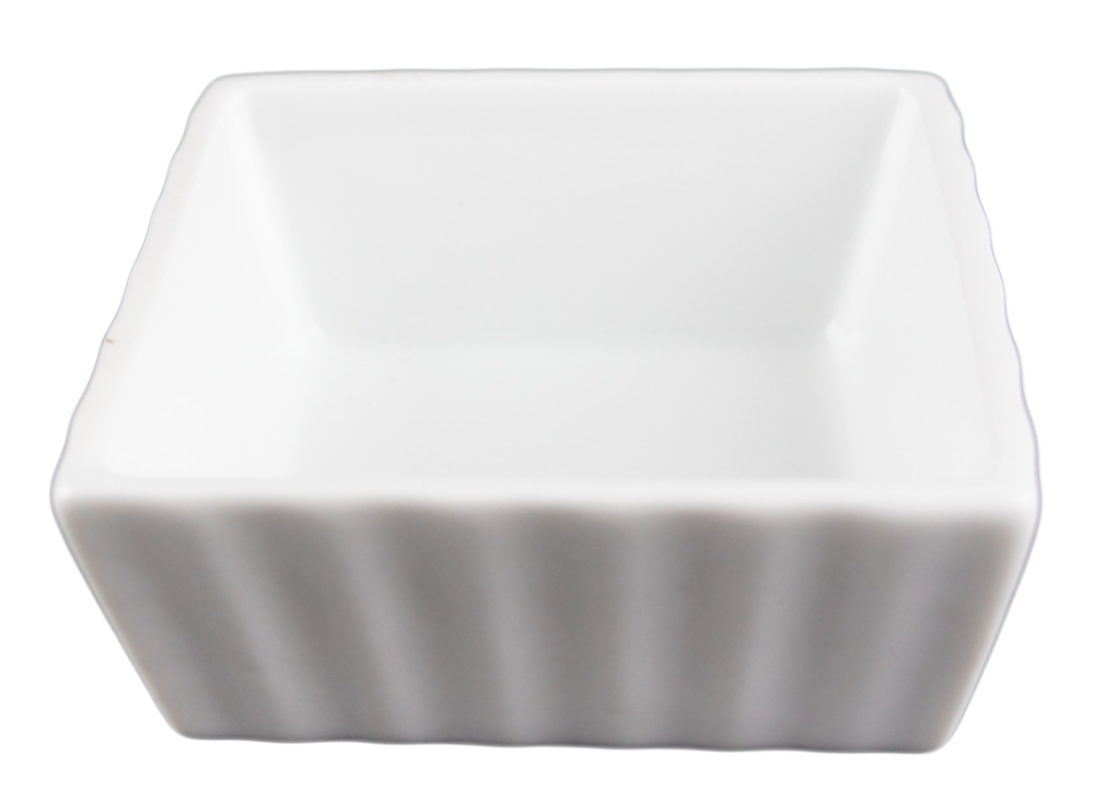 Porzellanschüssel, Quadratisch, Mini, 16er-packung