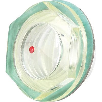 ÖLSCHAUGLAS D1=M18X1,5, D=25,5, FORM:B MIT REFLEKTOR, THERMOPLAST