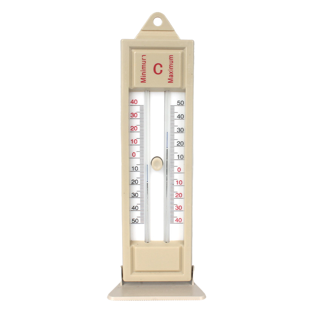 Analoges Maximum-minimum-thermometer, Wetterfest, Gewächshaustauglich