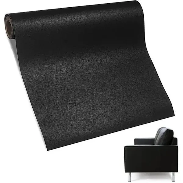 Lederreparaturflicken Auf Rolle, Selbstklebendes Pu-lederband, Geeignet Für Sofa-, Autositz- Und Möbelreparaturen, Schwarz, 50 X 137 Cm