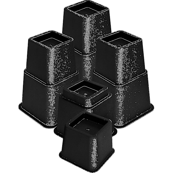 Verstellbare Möbelfüße Aus Robustem Kunststoff, Stückgröße. Geeignet Für Bett, Tisch, Stuhl Und Sofa. Ideal Für Zuhause Und Büro. Farbe: Schwarz.
