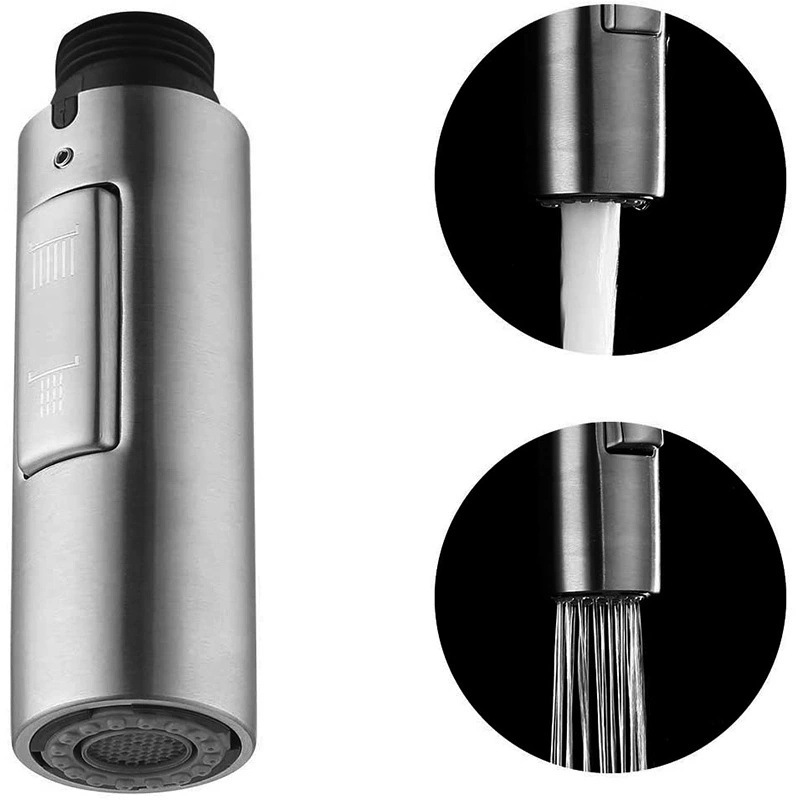 Ersatzteile Für Küchenarmaturen, Handbrause, Universal, Abnehmbarer Brausekopf, Edelstahl, Gebürstet, Sus304, Pfs200-bs--