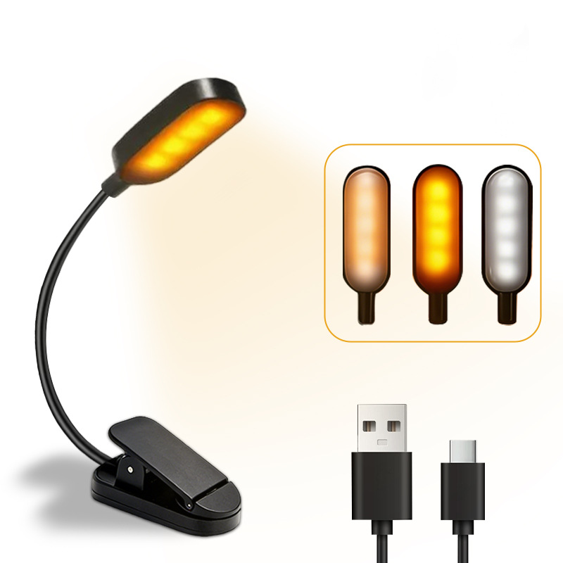 Leselampe Mit Rotlichtfilter. Geschenkidee: Buchlampe Mit Blaulichtfilter. Ideal Zum Lesen Im Bett.