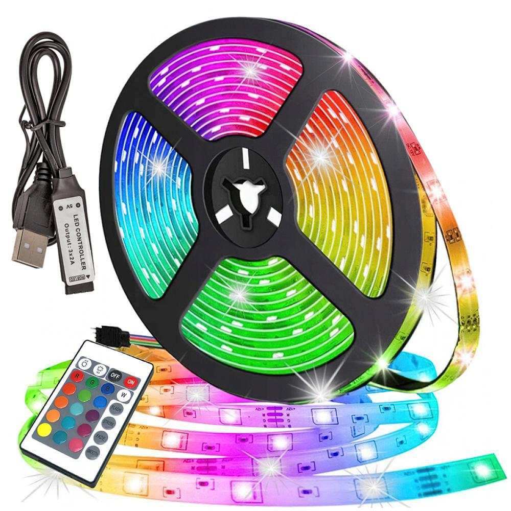 M Led-streifen Mit Rgb-beleuchtung / Lichterkette / Led-streifen Mit Usb-anschluss