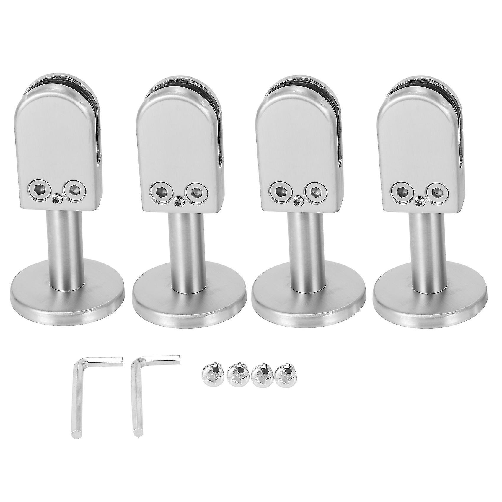 4 Stück Glasklemmen, 304 Glashalterung, Verstellbare Glasklemme, 8 Mm Glasregalklemme, Halterung Für Glasplatte – Max.