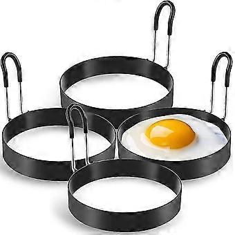 Eierringe, 4er-packung Eierringe Aus Edelstahl, Pfannkuchenform Zum Braten Von Eiern Und Omeletts
