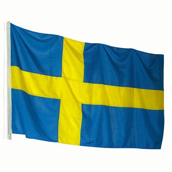 Flagge Schwedens, Kompatibel Mit Fahnenmast, Blau