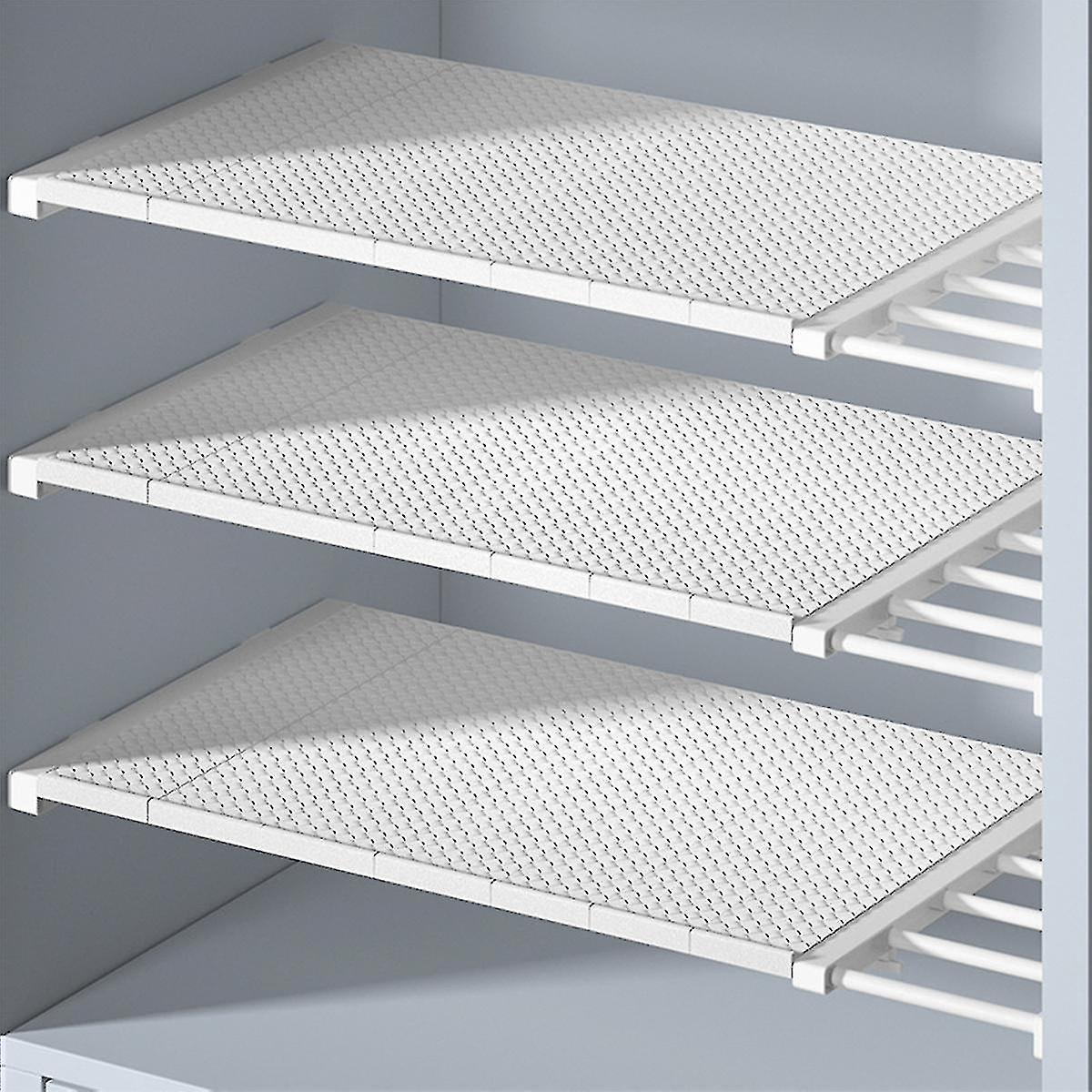 Spannregal Für Kleiderschränke Und Ausziehbarer Diy-kleiderschrankteiler – 75–120 Cm – Weiß