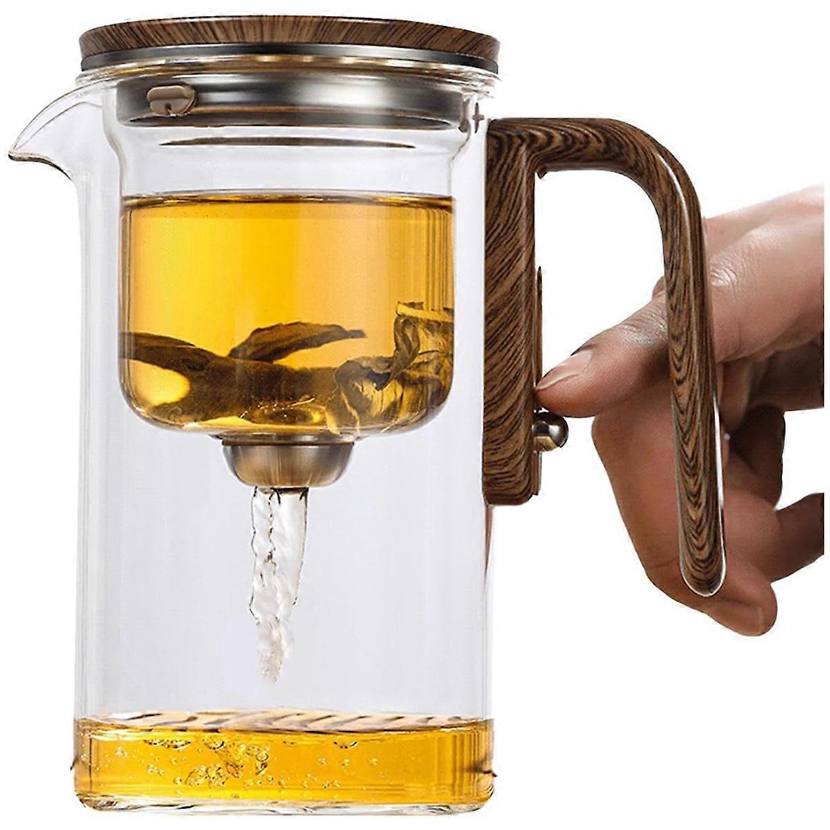600 Ml Magische Teekanne, Wassertrennende Glasteekanne, Magische Teekanne Mit Einsatz, Glasteekanne Mit Sieb