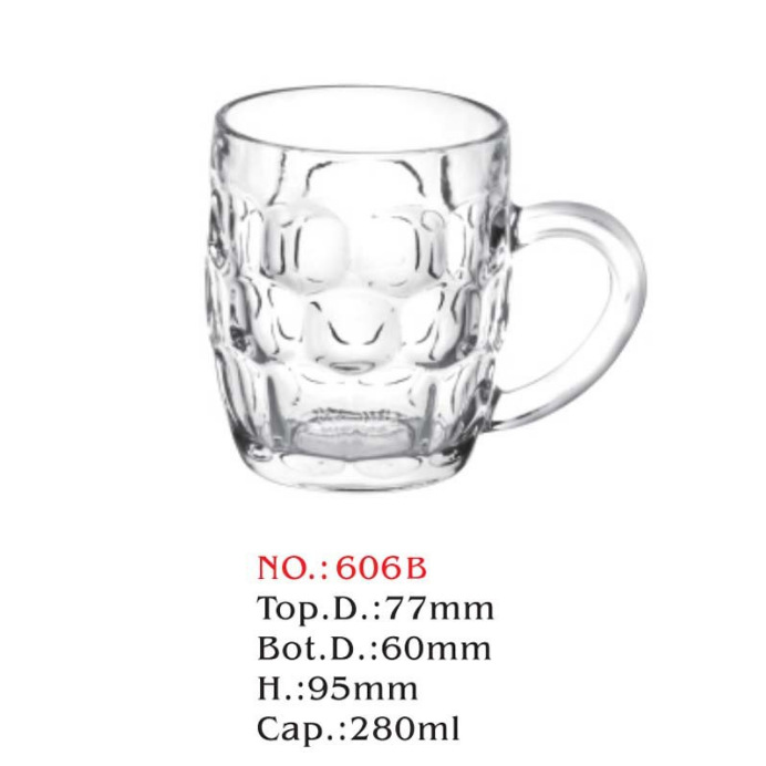 Klassischer Bierkrug Im Pintglas-stil, Altmodischer Pub-stil, Bierkrug Mit Henkel Und Vertiefungen