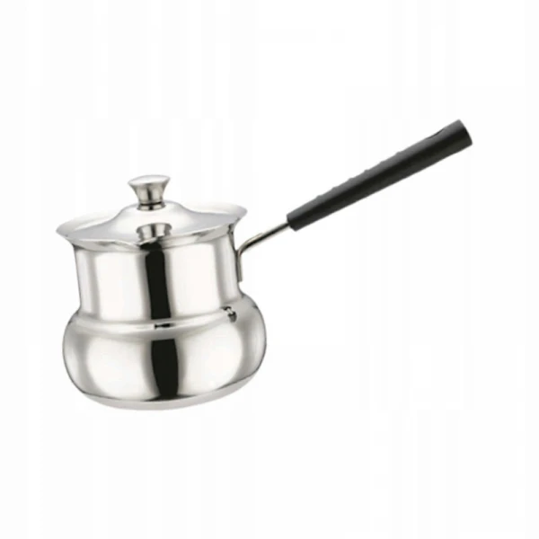Türkische Kaffeemaschine Mit Griff, Trommelförmig, Geeignet Für Induktionskochfelder, 360 Ml Fassungsvermögen.