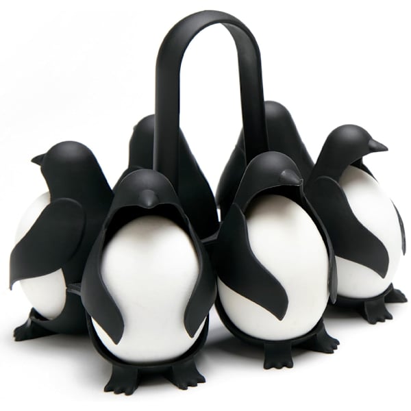 3-in-1 Eierhalter, Geeignet Zum Kochen, Aufbewahren Und Servieren, Eierkocher In Pinguinform, Geeignet Für Weich- Oder Hartgekochte Eier, Fasst 6 Eier
