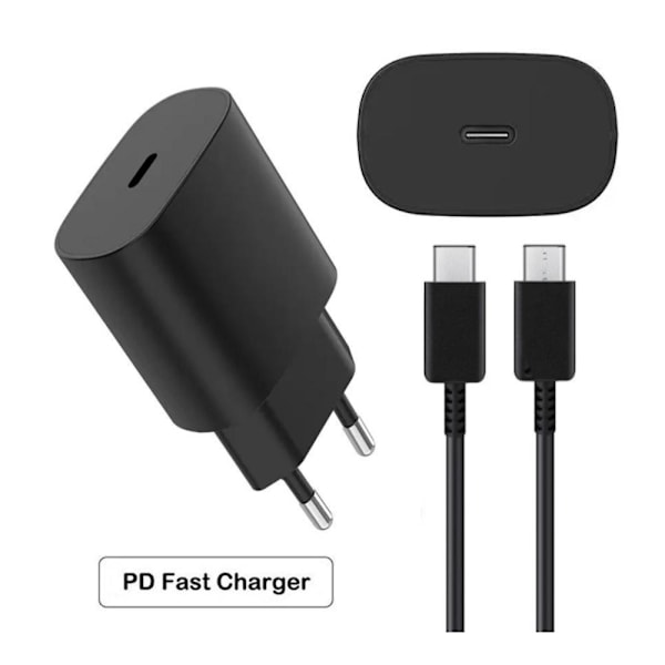 25-w-schnellladegerät Von Samsung Mit 2 M Usb-c-kabel, Superschneller Ladeadapter Für Galaxy S24, S23 Und S22 Ultra, Reisefreundlicher Netzstecker