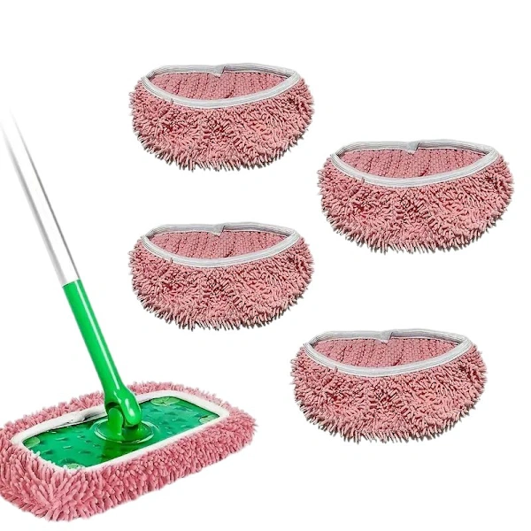 4er-pack Swiffer Wischmopptücher – Wiederverwendbare Wischmopptücher, Geeignet Für Trocken- Und Nassreinigung
