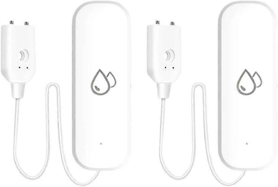 2 Stück Wasserleckmelder, Tuya Smart Home Wlan-wasserleckage-tauchsensor, App-alarmsteuerung