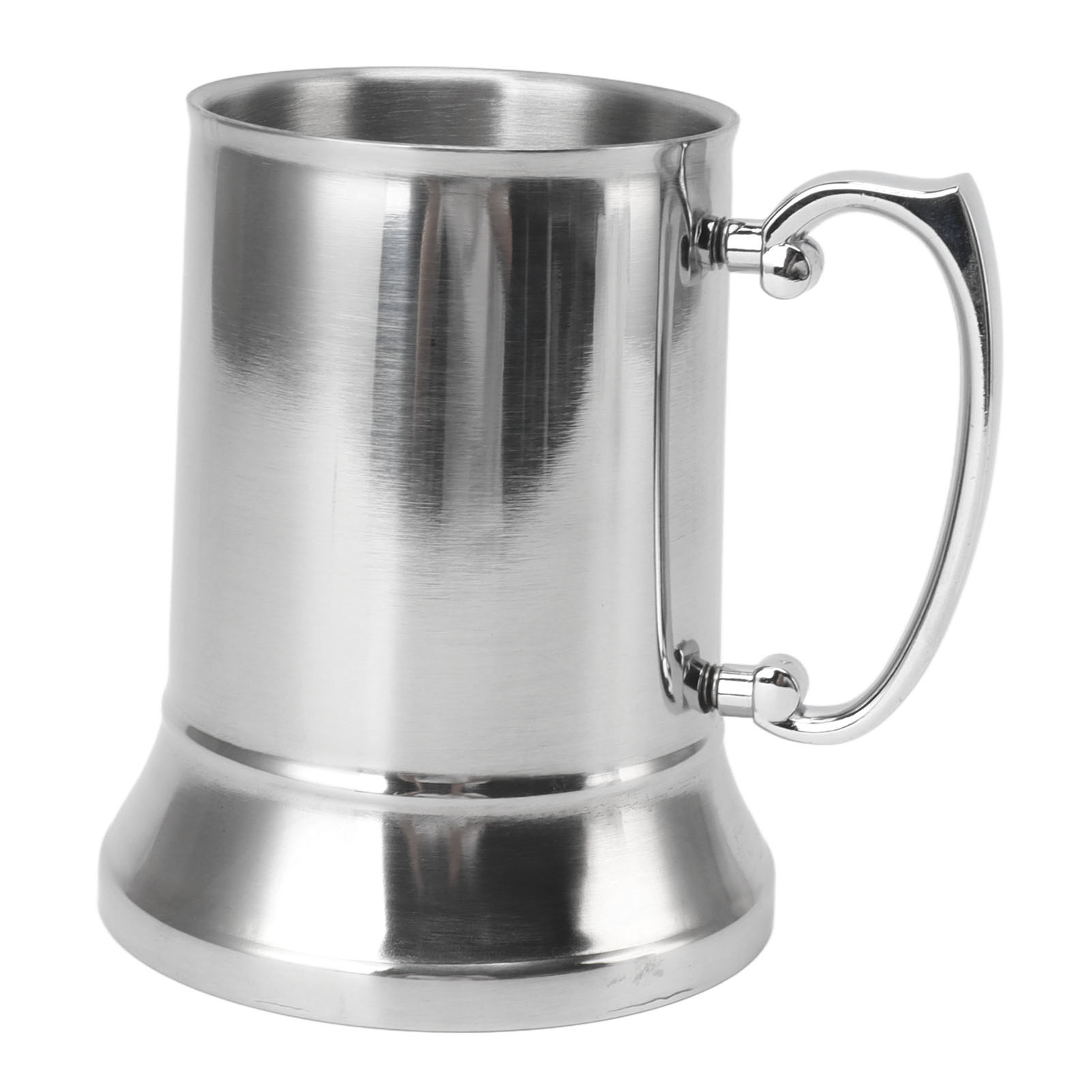 Bierkrug Aus Edelstahl, Rutschfest, Hitzebeständig, Moderner Bierkrug, Kaffeekrug, 500 Ml